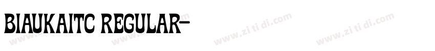 BiauKaiTC Regular字体转换 BiauKaiTC Regular字体转换